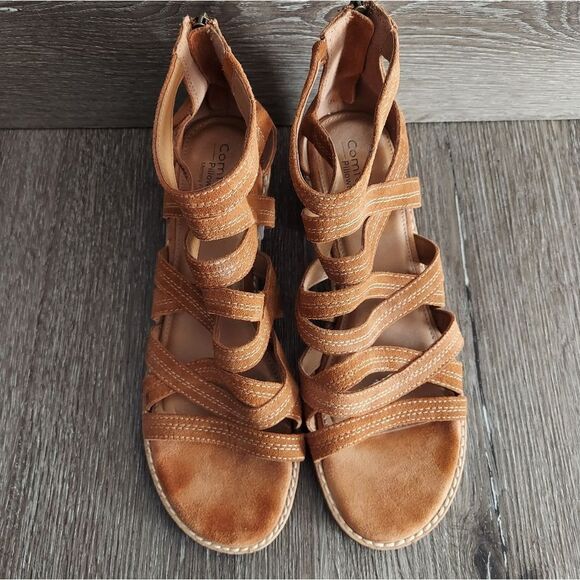 Comfortiva Betha Suede Gladiator Heeled Sandal Size 10M - Picture 3 of 8